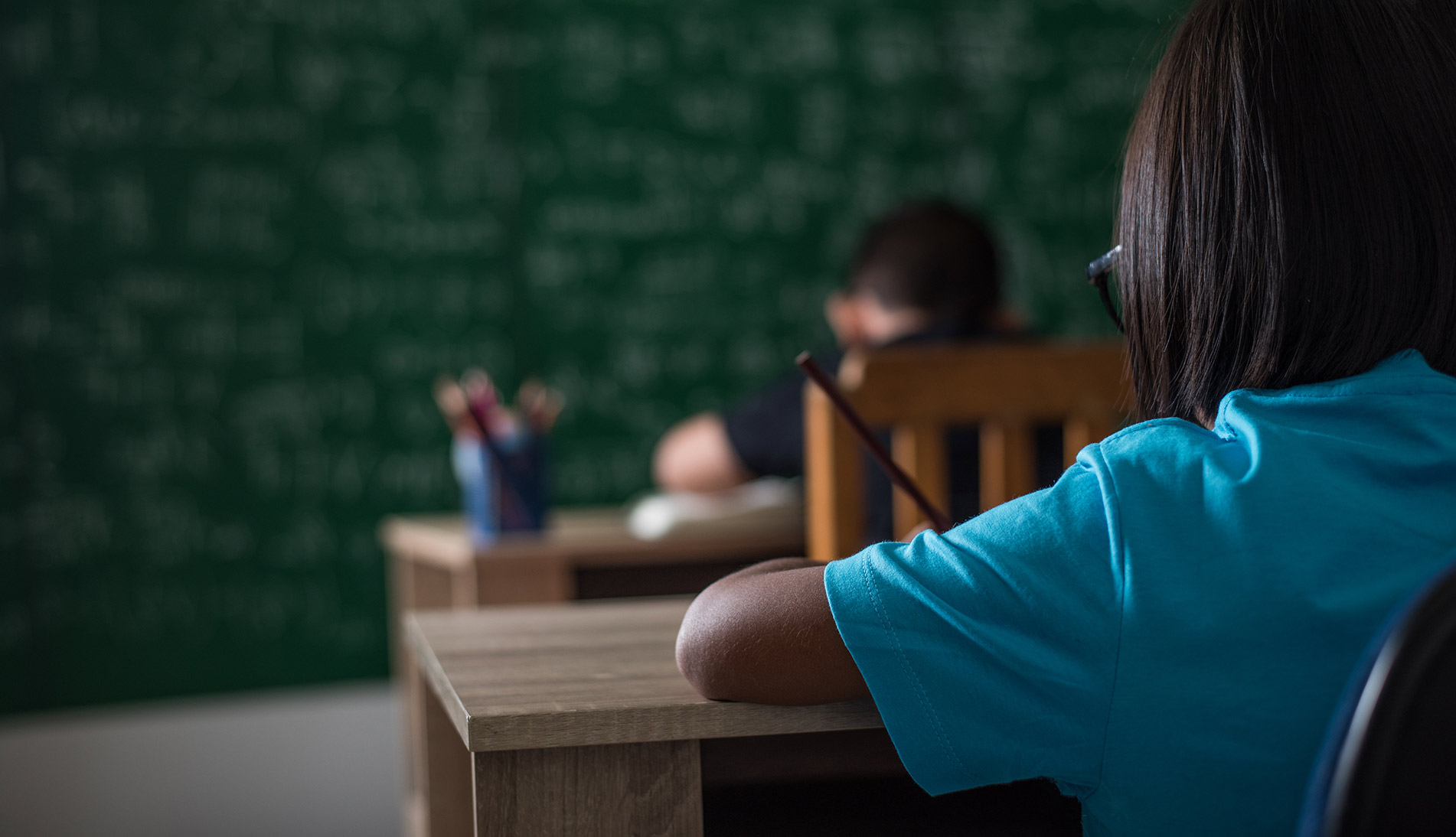 A student in a Bentonville Schools classroom