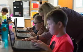 Laptops for Apple Glenn project from Bentonville Schools Foundation