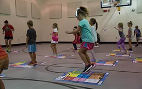 Geo Fitness matts project from Bentonville Schools Foundation