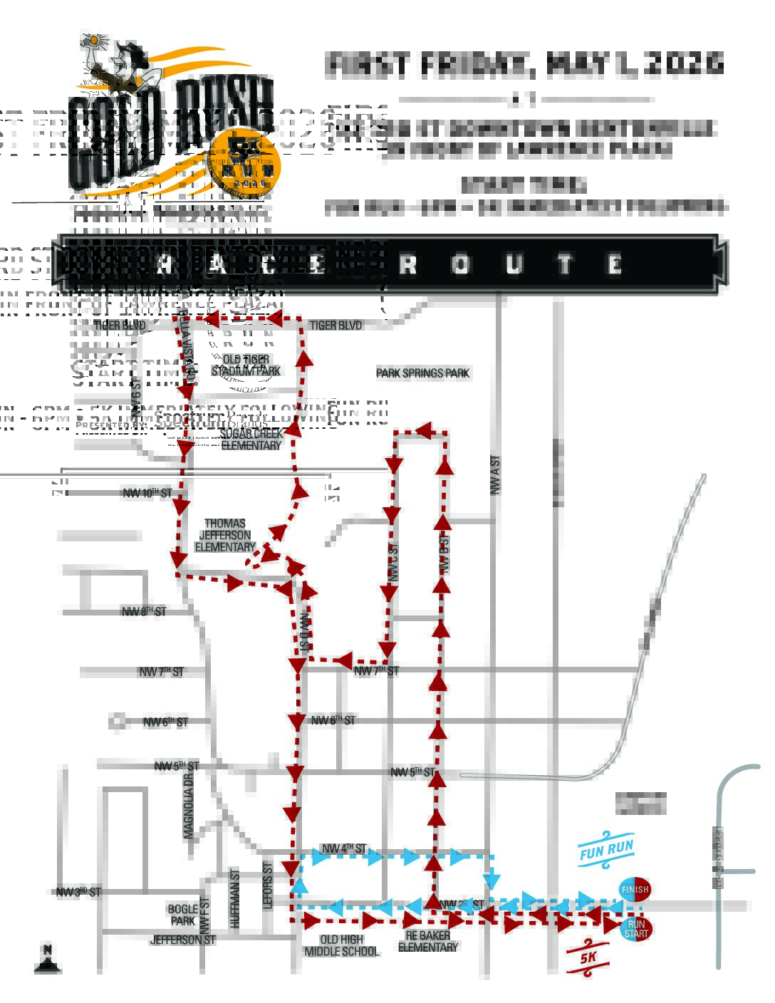 Gold Rush 5K map